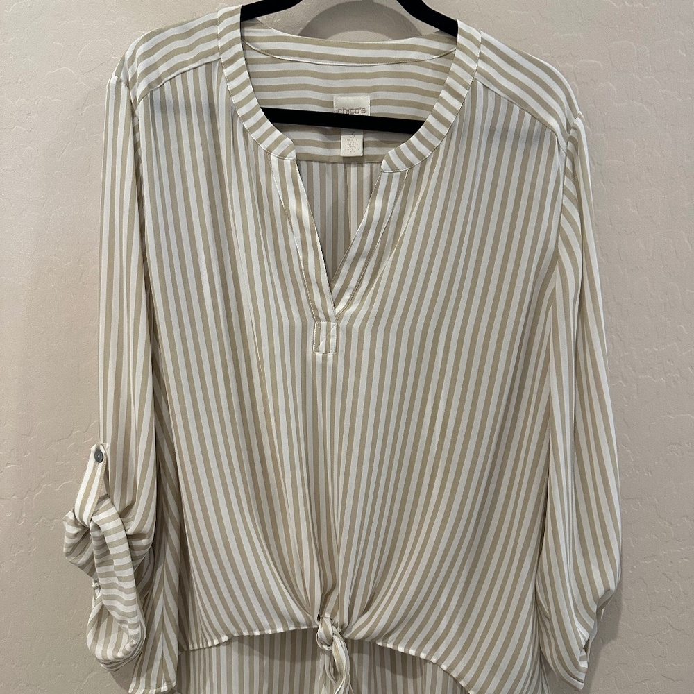 Chicos striped blouse